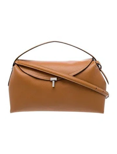 Pre-owned Totême Leather T-lock In Brown