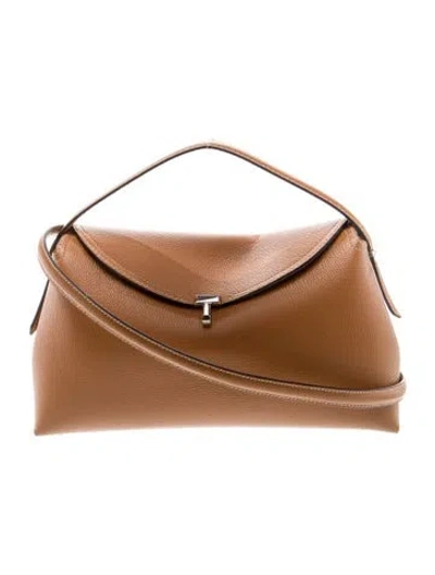 Pre-owned Totême Leather T-lock In Brown