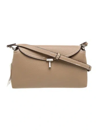 Pre-owned Totême Leather T-lock In Brown