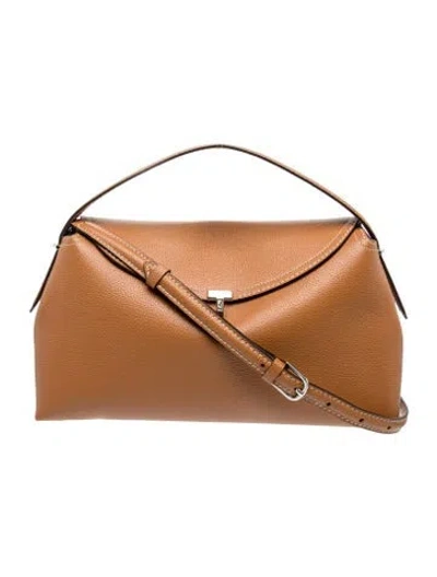 Pre-owned Totême Leather T-lock In Brown