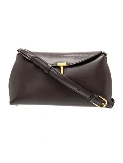 Pre-owned Totême Leather T-lock In Brown