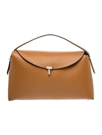 Pre-owned Totême Leather T-lock In Brown