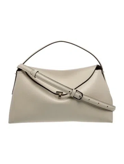 Pre-owned Totême Leather T-lock In Neutral
