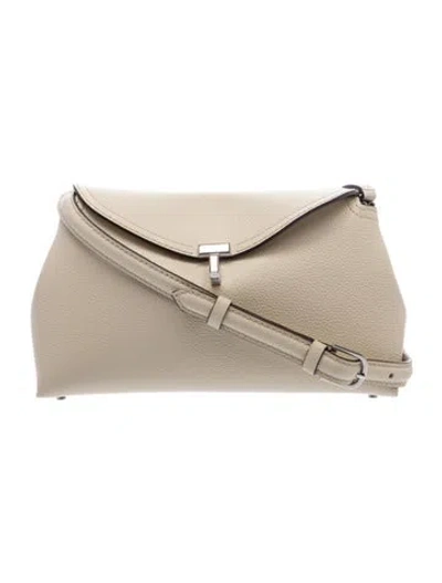 Pre-owned Totême Leather T-lock In Neutral