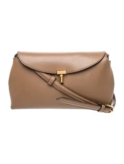 Pre-owned Totême Leather T-lock In Neutral