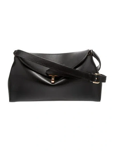 Pre-owned Totême Leather T-lock W/ Strap In Black