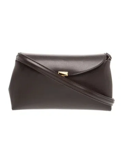 Pre-owned Totême Leather T-lock W/ Strap In Brown