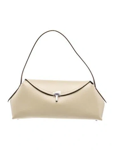 Pre-owned Totême Leather T-lock W/ Strap W/ Tags In Neutral