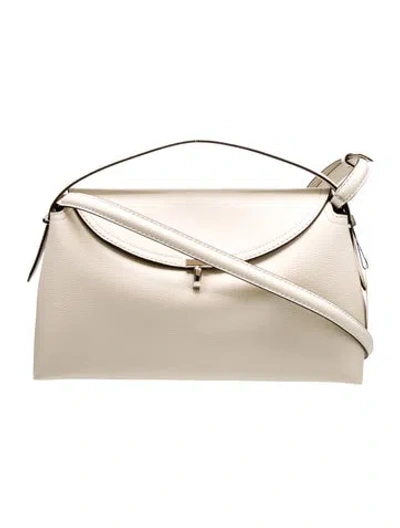 Pre-owned Totême Leather T-lock W/ Tags In Neutral