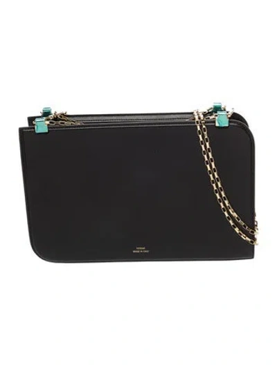 Pre-owned Totême Leather Tote In Black