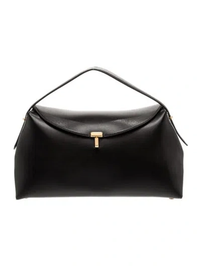 Pre-owned Totême Leather Tote In Black