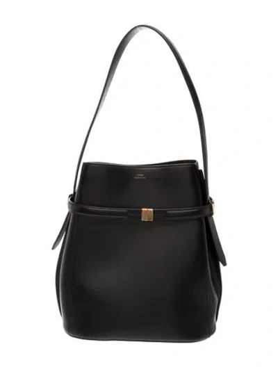 Pre-owned Totême Leather Tote In Black