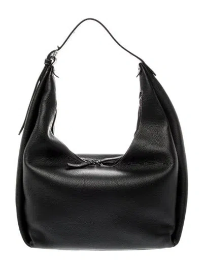 Pre-owned Totême Leather Tote In Black