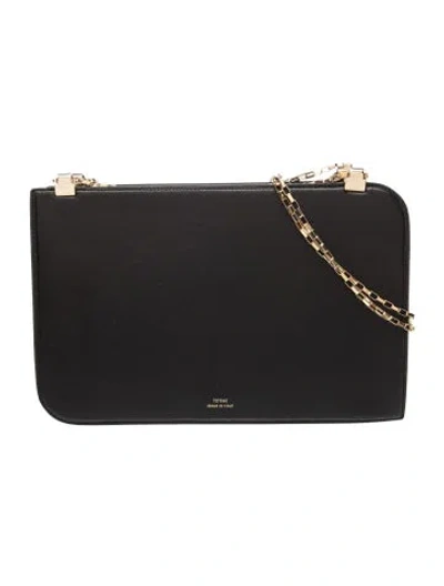 Pre-owned Totême Leather Tote In Black