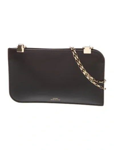 Pre-owned Totême Leather Tote In Black