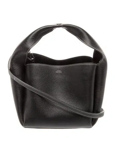 Pre-owned Totême Leather Tote In Black