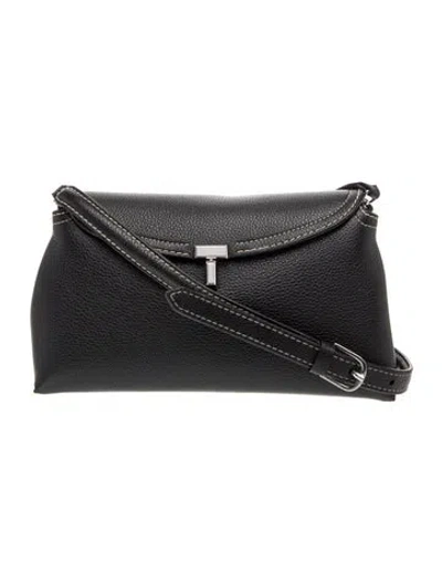 Pre-owned Totême Leather Tote In Black