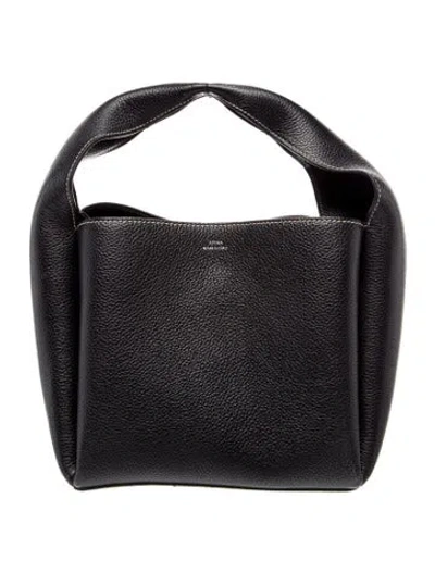 Pre-owned Totême Leather Tote In Black