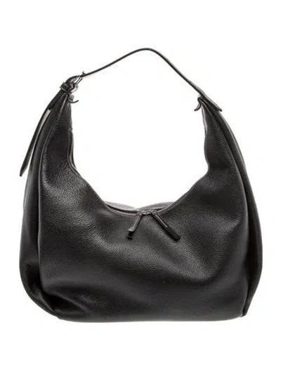 Pre-owned Totême Leather Tote In Black