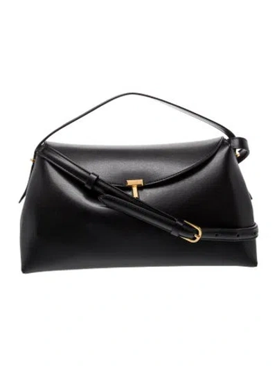 Pre-owned Totême Leather Tote In Black
