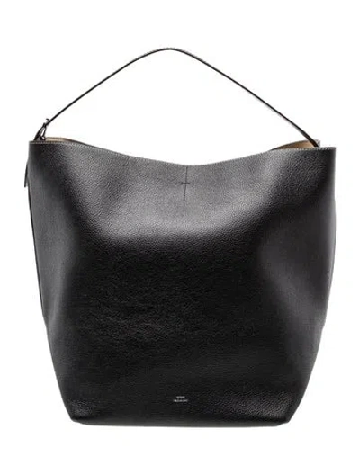 Pre-owned Totême Leather Tote In Black