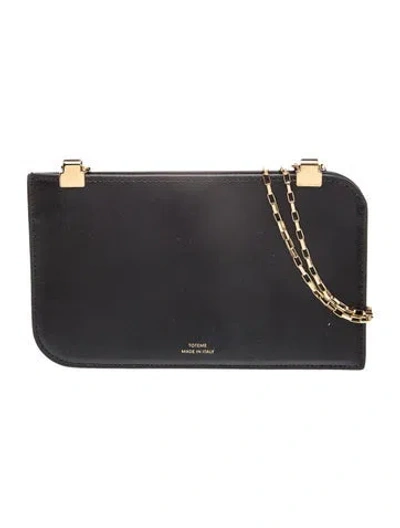 Pre-owned Totême Leather Tote In Black