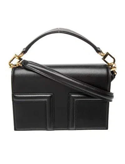 Pre-owned Totême Leather Tote In Black