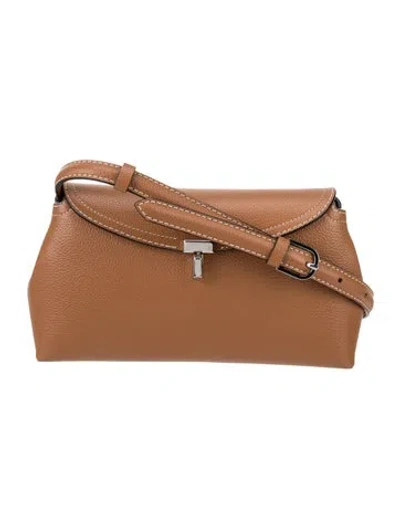 Pre-owned Totême Leather Tote In Brown