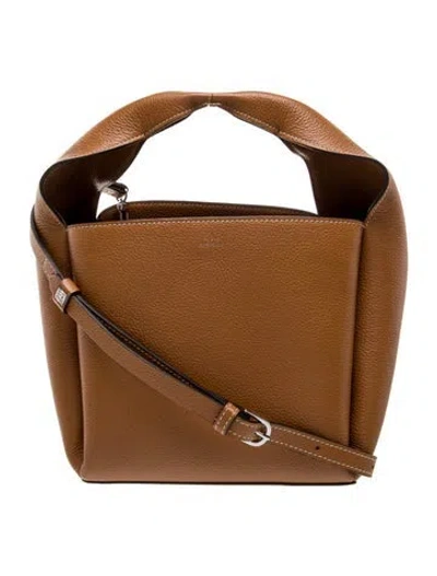 Pre-owned Totême Leather Tote In Brown