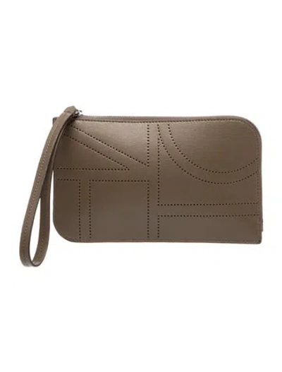 Pre-owned Totême Leather Tote In Brown