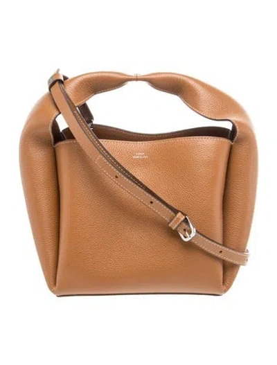 Pre-owned Totême Leather Tote In Brown
