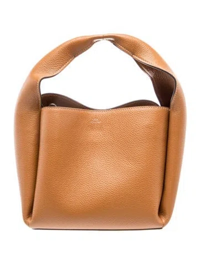 Pre-owned Totême Leather Tote In Brown