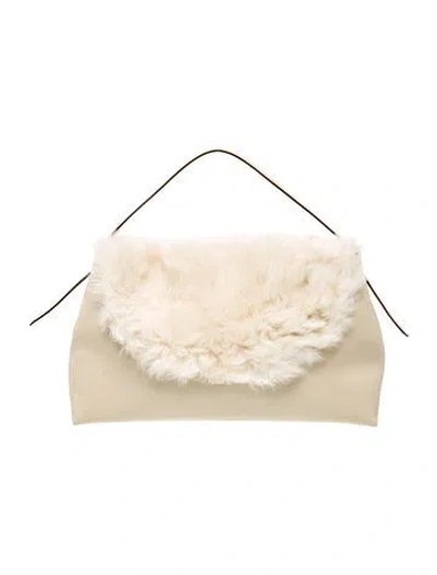 Pre-owned Totême Leather Tote In Neutral