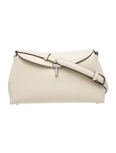 Pre-owned Totême Leather Tote In Neutral