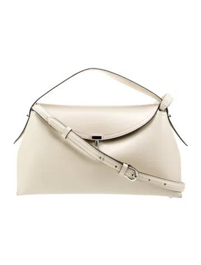 Pre-owned Totême Leather Tote In Neutral