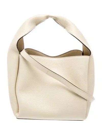 Pre-owned Totême Leather Tote In Neutral