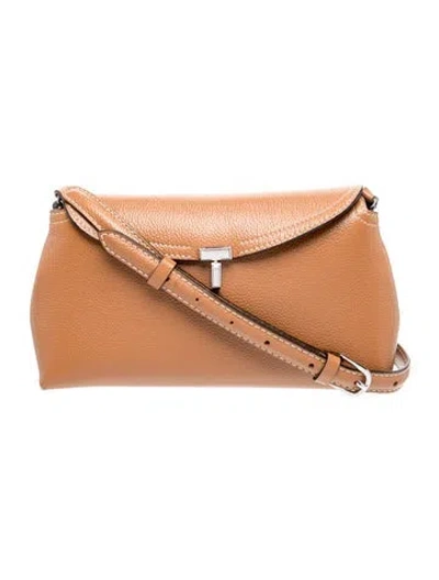 Pre-owned Totême Leather Tote In Neutral