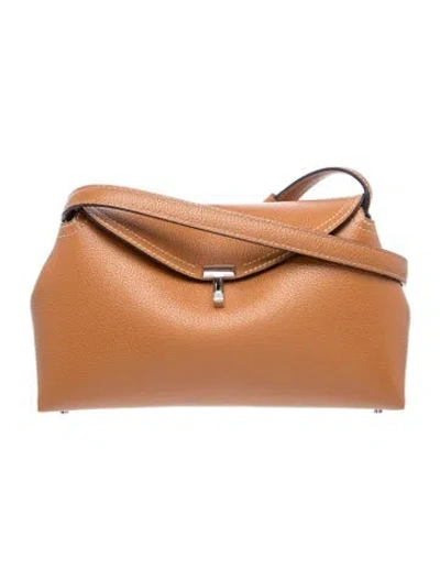 Pre-owned Totême Leather Tote In Neutral