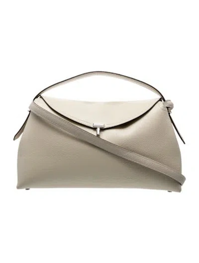 Pre-owned Totême Leather Tote In Neutral
