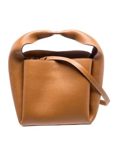 Pre-owned Totême Leather Tote In Neutral