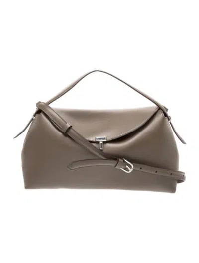 Pre-owned Totême Leather Tote In Neutral
