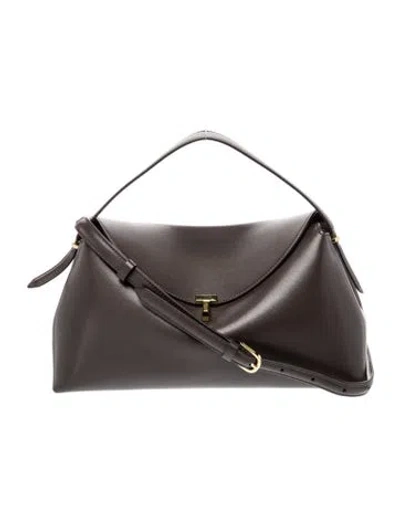 Pre-owned Totême Leather Tote W/ Tags In Brown