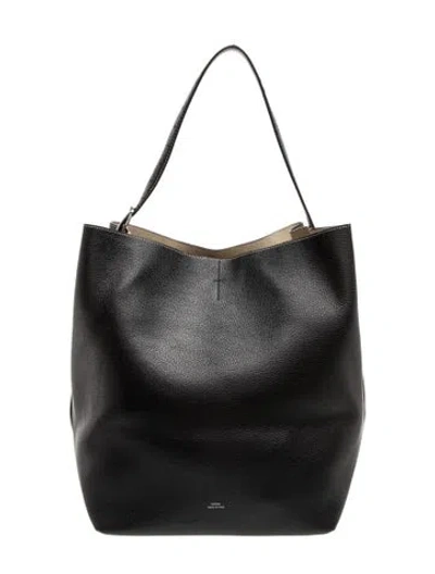 Pre-owned Totême Leather Toteme Belted Medium In Black