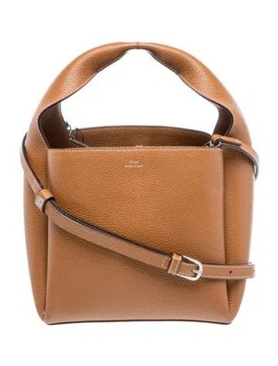 Pre-owned Totême Leather Toteme Bucket Small In Brown