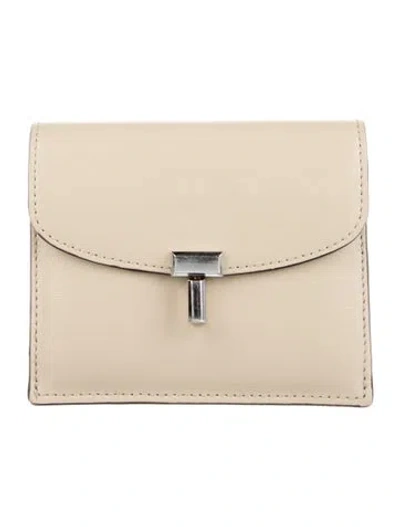 Pre-owned Totême Leather Wallet In Neutral