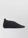 Totême Leather Woven Ballerina Flats
