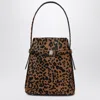 Totême Toteme | Leopard-print Calf Hair Bucket Bag In Multi
