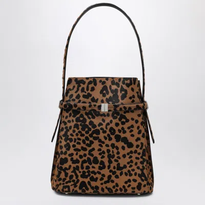Totême Toteme | Leopard-print Calf Hair Bucket Bag In Multi