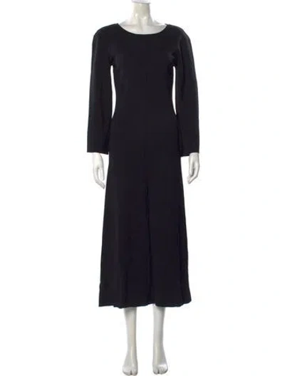 Pre-owned Totême Lexa Long Dress In Black