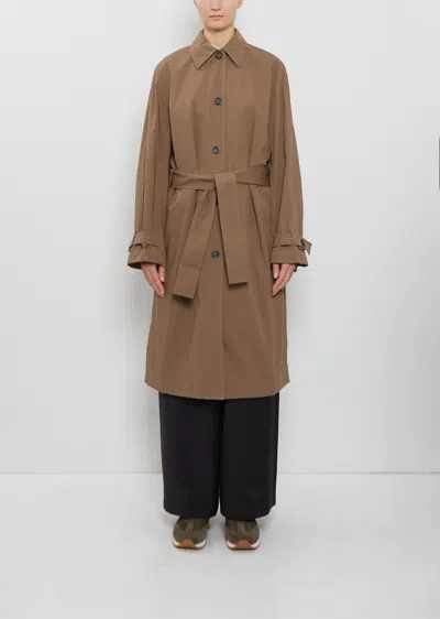 Totême Light Spring Organic Cotton Trench In Brown